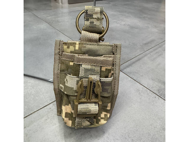 Подсумок под рацию на молли, Пиксель, Cordura 1000D, WINTAC, тактический чехол для рации на молли - Фото 3