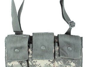 Підсумок тактичний для трьох магазинів Military М16, M4 Molle II Bandoleer Ammunition Pouch піксель.