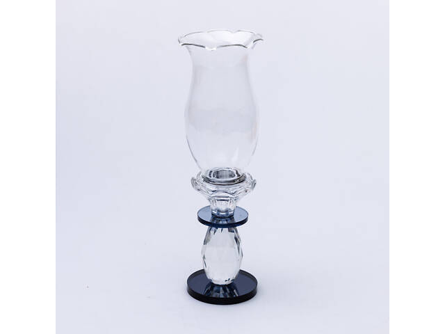 Подсвечник стеклянный 7×25.5 см подсвечник декоративный бокал на ножке