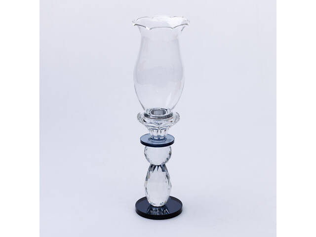 Подсвечник стеклянный 7×29 см подсвечник декоративный бокал на ножке