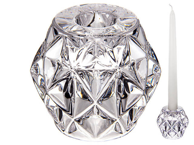 Подсвечник стеклянный Lefard 355-267 7 см