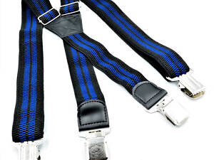 Підтяжки Weatro Чорно-сині (new-X0041)
