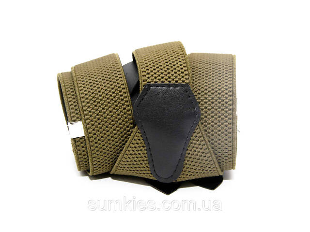 Підтяжки на гудзик хакі 3,5 см PNP-5840 - Фото 3