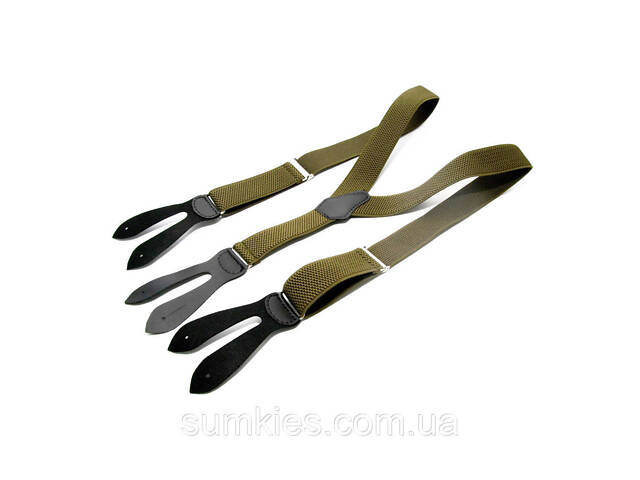 Підтяжки на гудзик хакі 3,5 см PNP-5840 - Фото 2