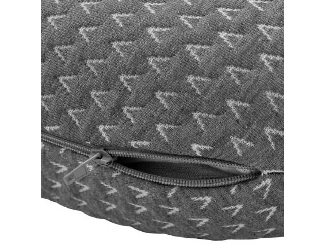 Подушка Ardesto ортопедична Sleepwell Travel, для шиї, піна меморі 34х29х10см сіра (ART3429NEP) - Фото 6