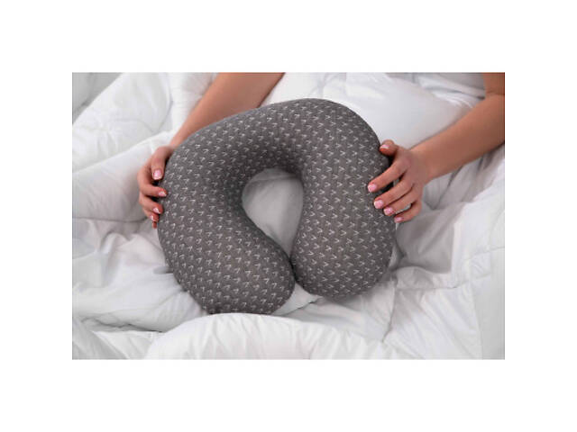 Подушка Ardesto ортопедична Sleepwell Travel, для шиї, піна меморі 34х29х10см сіра (ART3429NEP) - Фото 7