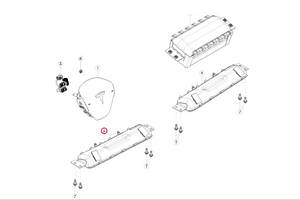 подушка безопасности air bag коленная водительская ● Tesla Model 3 `20-24