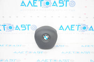 Подушка безопасности airbag в руль водительская BMW X1 F48 16-22 черная, царапины