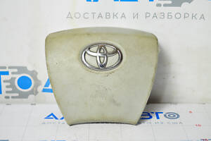 Подушка безпеки airbag в кермо водійська Toyota Sienna 11-16 сіра, потерта