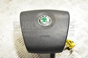 Подушка безопасности руль Airbag Skoda Fabia 2007-2014 5J0880201B