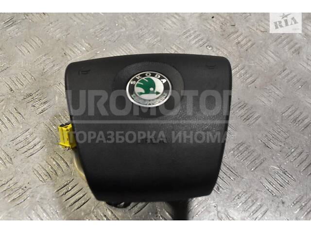 Подушка безопасности руль Airbag Skoda Fabia 2007-2014 5J0880201D