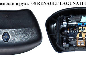 Подушка безопасности в руль -05 на 4 спицы RENAULT LAGUNA II 00-07 (РЕНО ЛАГУНА) (8200071201)