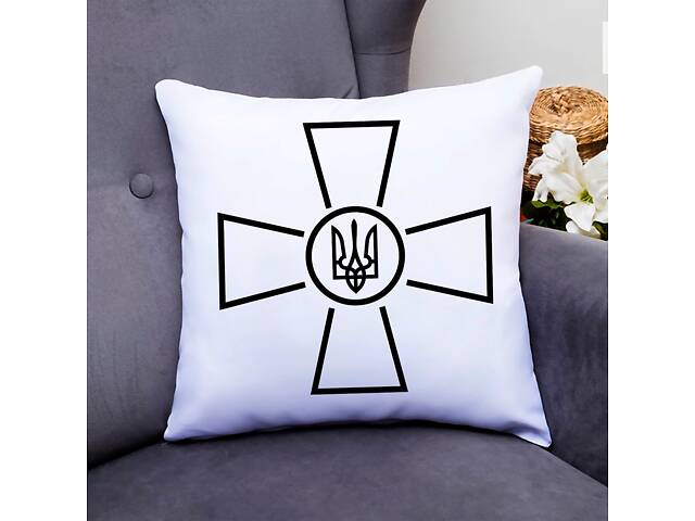 Подушка декоративная Кавун Эмблема Вооруженных Сил Украины 40x40 см (П000806)