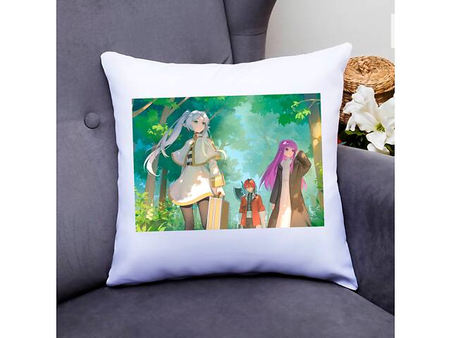 Подушка декоративная Кавун Frieren beyond journey's end 40x40 см (П000790)