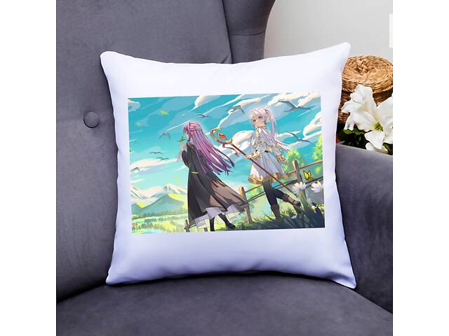 Подушка декоративная Кавун Frieren beyond journey's end 40x40 см (П000792)