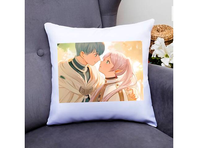 Подушка декоративная Кавун Frieren beyond journey's end 40x40 см (П000793)