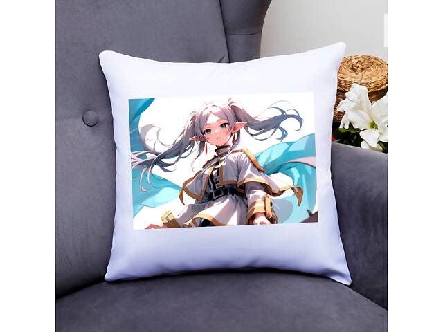 Подушка декоративная Кавун Frieren beyond journey's end 40x40 см (П000794)