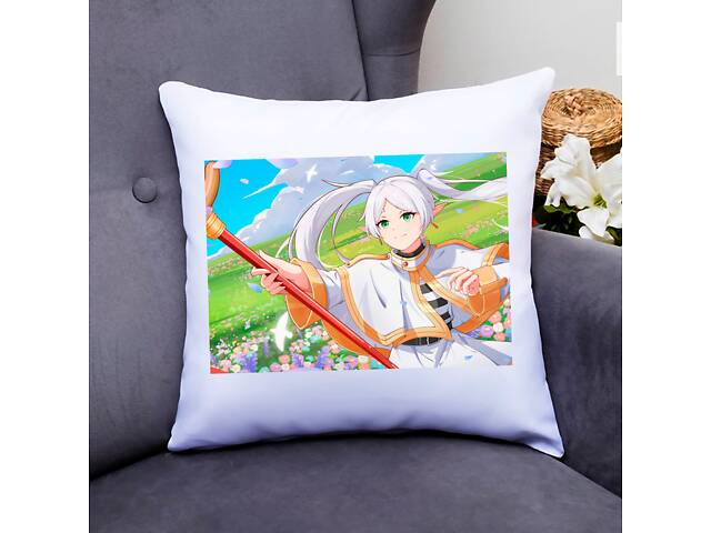 Подушка декоративная Кавун Frieren beyond journey's end 40x40 см (П000795)
