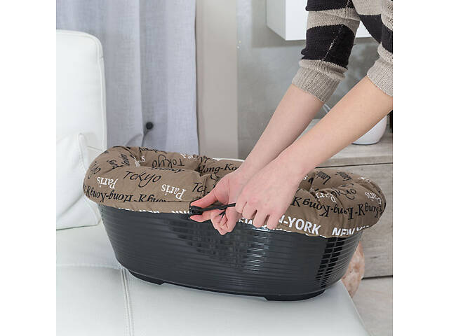 Подушка для лежака для собак і кошек Ferplast Sofа' Cushion Cities (Ферпласт Софа Кушин Ситиес) 96 х 71 х h 32 см - 10 - Фото 7