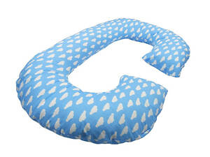 Подушка для вагітних Рогалик-Хмарки (з наволочкою) KIDIGO