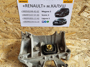 Подушка кронштейн коробки передач Renault Laguna 3 2007-15р. (опора кпп Рено Лагуна III)