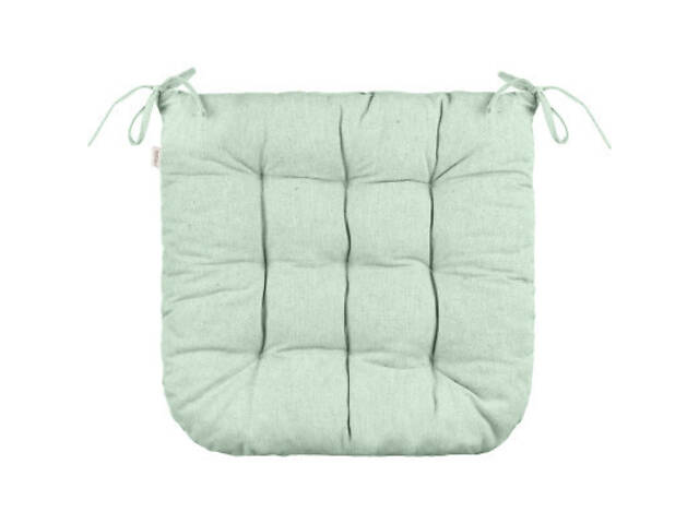 Подушка на стілець Ardesto Oliver, 40х40 см, 100% бавовна, нап-ч: 50% холофай, 50% ПП, аквамарин (ART02OA) - Фото 2