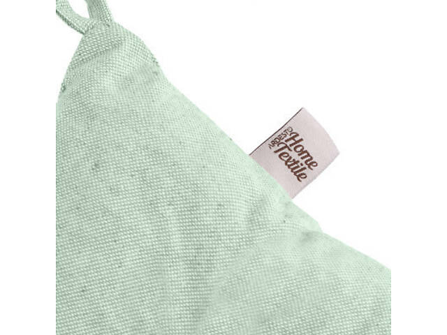 Подушка на стілець Ardesto Oliver, 40х40 см, 100% бавовна, нап-ч: 50% холофай, 50% ПП, аквамарин (ART02OA) - Фото 4