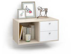 Підвісна тумба Прайм-21-6 ДУБ СОНОМА-БІЛА АЛЯСКА