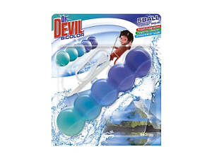Подвесной блок для унитаза Dr. Devil WC BiColor Полярная вода 8595025829726 35 г