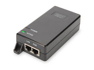 PoE-інжектор DIGITUS PoE+ 802.3at, 10/100/1000 Mbps, Output max. 48V, 30W (DN-95103-2)