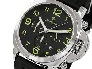 Poedagar Luminious Rubber Black, 2 ремешка