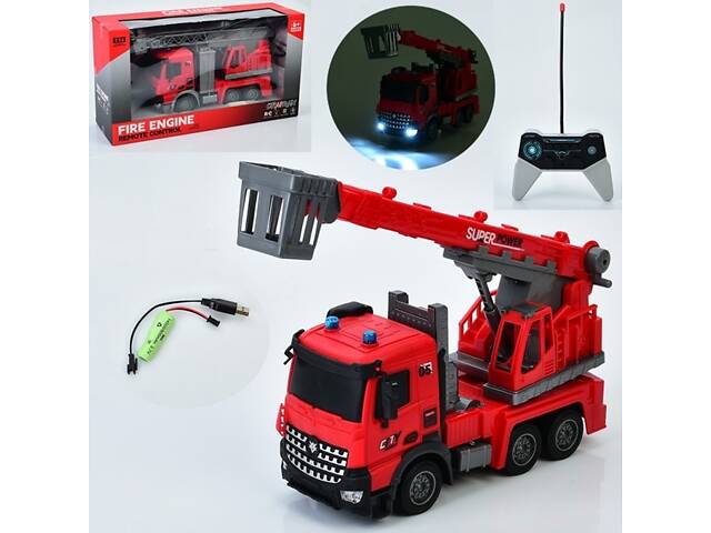 Пожарная машина на радиоуправлении YJ-119-1-2 33 см
