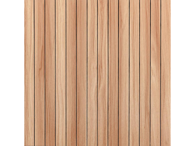 Покриття вінілове самоклеюче 3D рейки 600х600х2,8мм Тік золотистий SW-00002203 - Фото 1