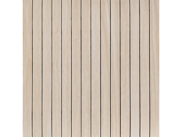 Покриття вінілове самоклеюче 3D рейки 600х600х2,8мм Ясен кремовий SW-00002199 - Фото 1