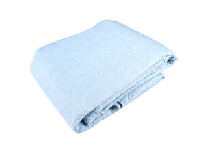 Покрывало для двухспальной кровати, голубое