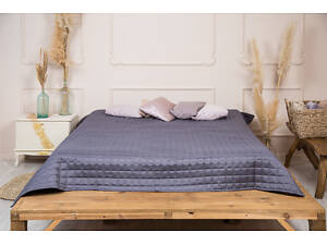 Покрывало Ecotton 140х205 см антиаллергенное из микрофибры серое