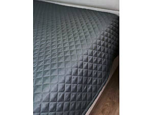 Покрывало Ecotton 200х220 см антиаллергенное из полисатина серого цвета Nid Grey