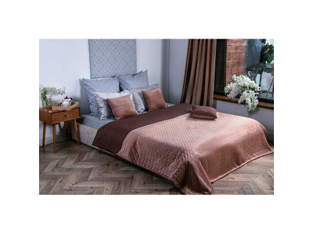 Покривало Руно двостороннє VeLour Коричневе 150 х 220 см (360.55_Cappuccino) - Фото 4