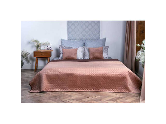 Покривало Руно двостороннє VeLour Коричневе 150 х 220 см (360.55_Cappuccino) - Фото 6