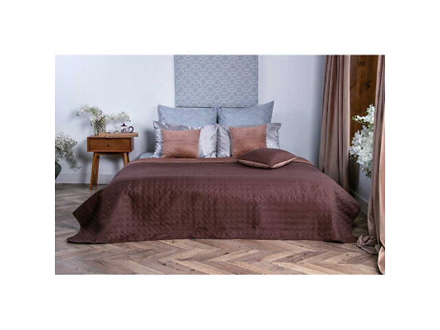 Покривало Руно двостороннє VeLour Коричневе 150 х 220 см (360.55_Cappuccino) - Фото 7