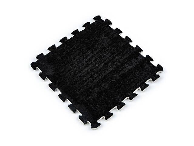 Підлога-пазл плюшевий ЧОРНИЙ 30*30*1cm (D) SW-00002078 - Фото 1