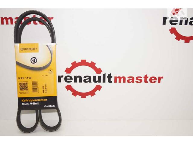 Полі клиновий (дорожечний) ремінь 5 PK 1110 Renault Master 2.5 з 2007 Contitech один ролик