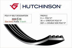 Поликлиновой ремень Poly V® (1125 K 6) Hutchinson HUTCHINSON 1125K6 на NISSAN CUBE (Z12)