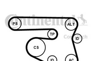 Поликлиновый ремень (комплект) на Seria 1, Seria 3, Seria 5, X1, X3