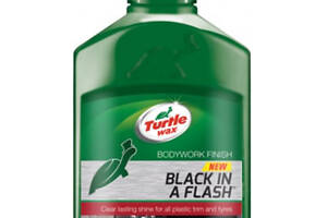 Полироль-гель 0.3 л Черная молния Turtle Wax Black in Flash, для обновления всех пластиков, резины и винила