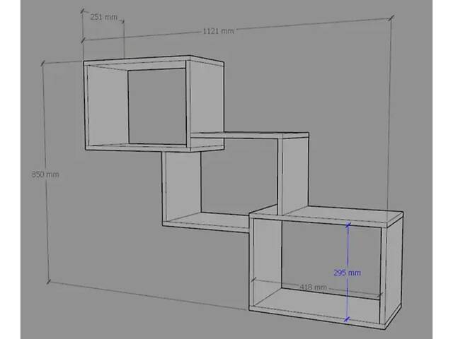 Навесная \ настенная \ книжная полка - Фото 3