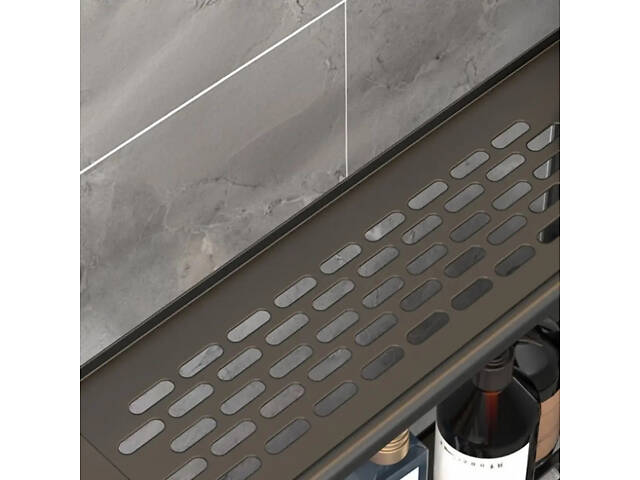 Полиця для ванної кімнати 4 яруси з вішалкою для рушників 106 58x14x55,5 см - Фото 6