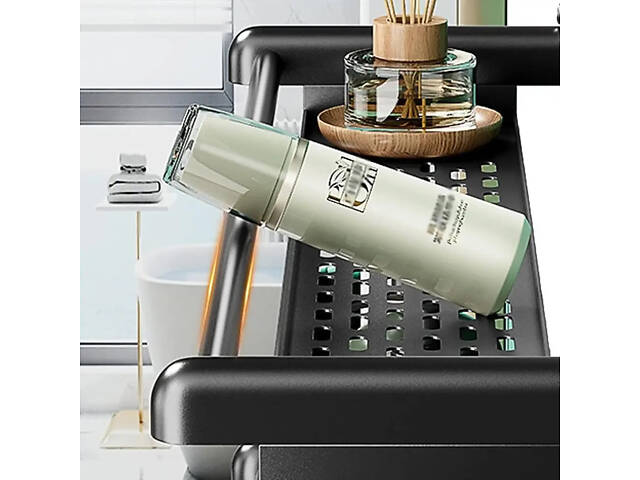 Полиця для ванної кімнати 4 яруси з вішалкою для рушників 106 58x14x55,5 см - Фото 7