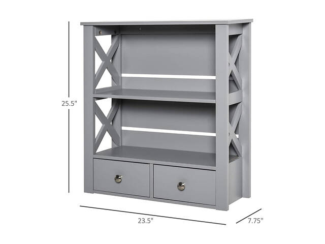 Полиця над унітазом 'Фресно' маренго - Фото 2