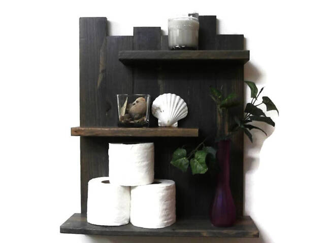 Полиця над унітазом 'Картаго' венге - Фото 1